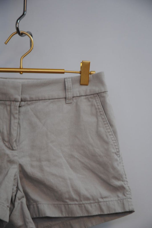 gray J Crew chino shorts