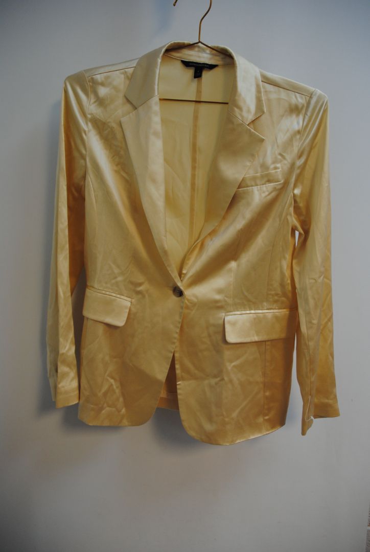 champagne Banana Republic satin blazer, 6