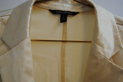 champagne Banana Republic satin blazer, 6