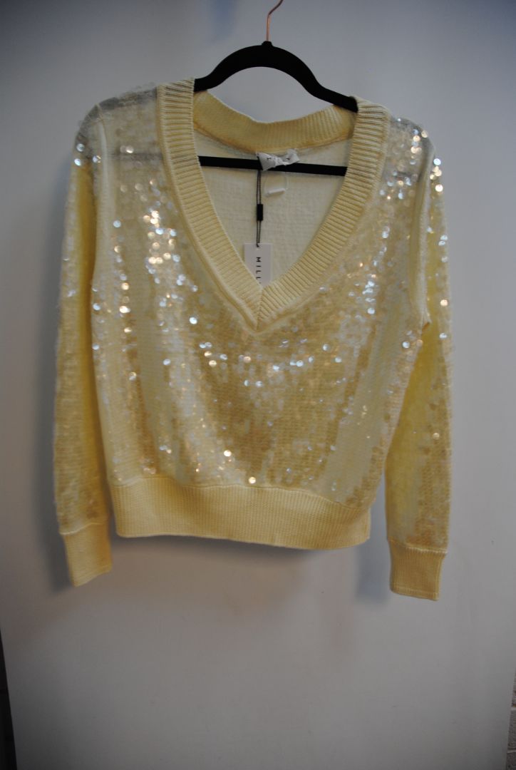 ivory Milly v neck sweater, M