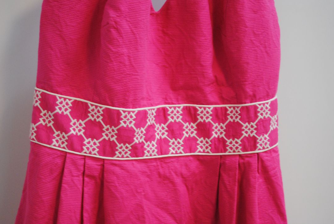 pink Vineyard Vines halter dress, 4S
