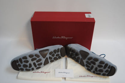 blue Salvatore Ferragamo Salamanca Driving Moccasins/ Loafers, 10.5 US