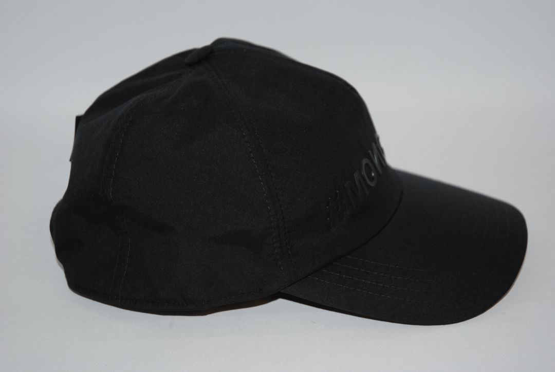 black Moncler Performance Tech Baseball Cap, OS
