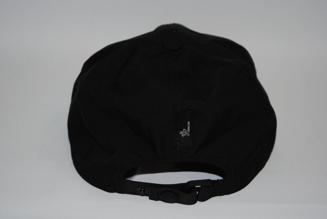black Moncler Performance Tech Baseball Cap, OS