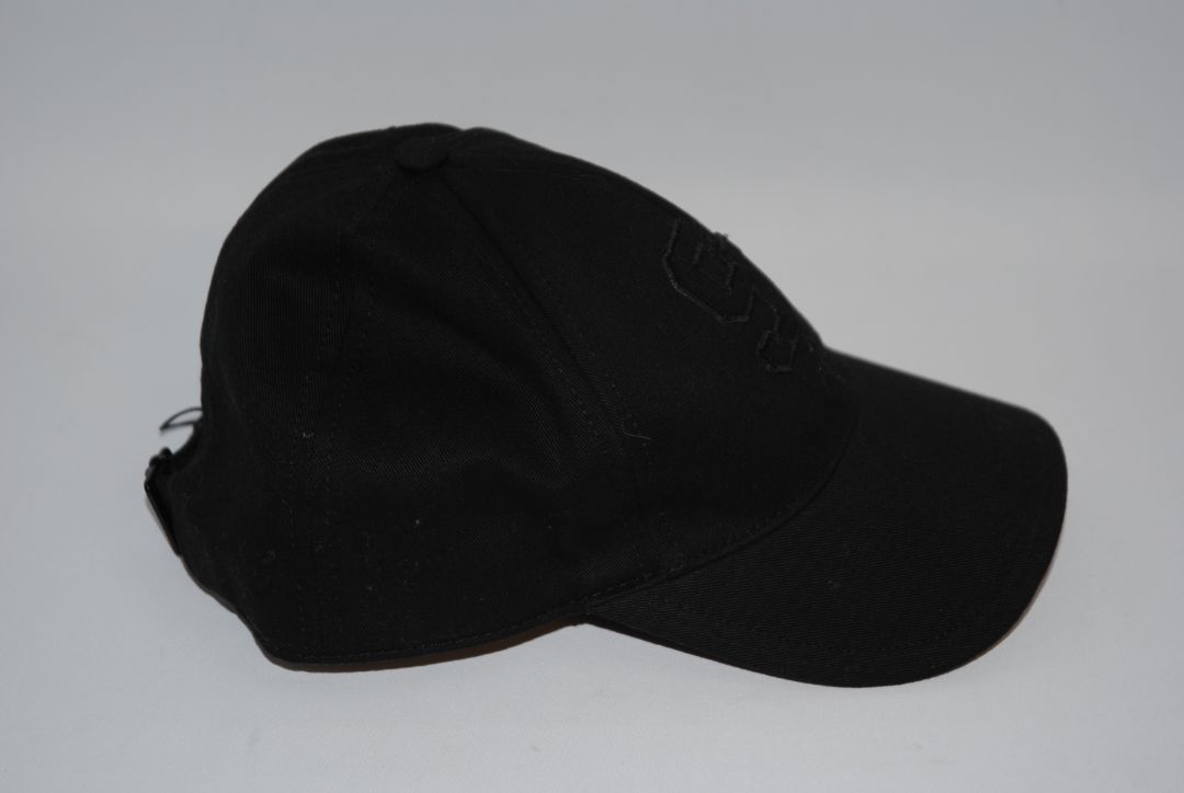 black Saint Laurent Baseball Cap, Brim length: ~2.75–3 inches Crown height: ~4.5 inches Size range: Adjustable (fits S–L)