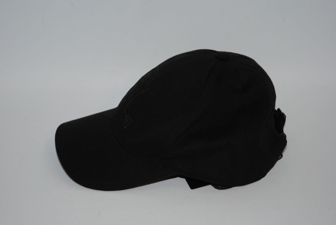 black Saint Laurent Baseball Cap, Brim length: ~2.75–3 inches Crown height: ~4.5 inches Size range: Adjustable (fits S–L)