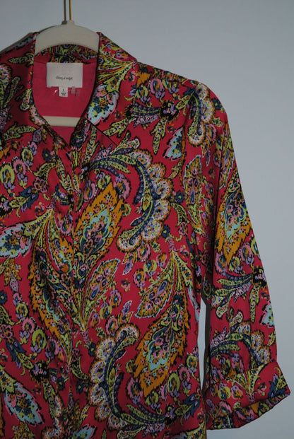 paisley CINQ À SEPT paisley dress, 4S