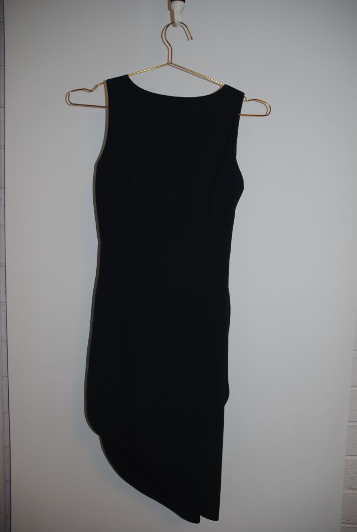 Navy Moschino Draped Sleeveless Dress, 6