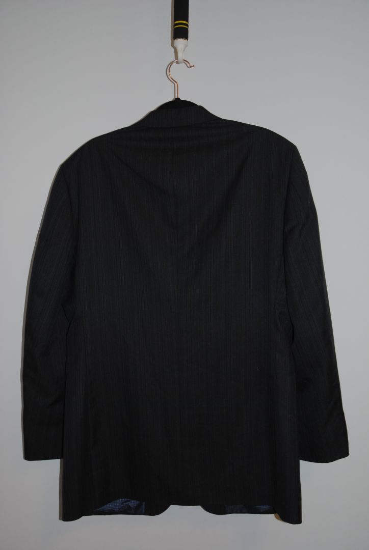 gray with subtle pinstripe Enterprise Men’s Pinstripe Suit Jacket – Classic Fit, 42