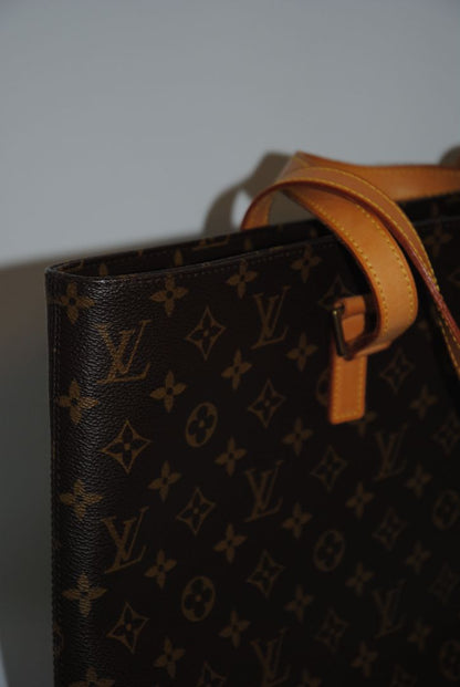 monogram Louis Vuitton monogram tote, Dimensions (approx): 15” L x 11” H x 5.5” D Handle Drop: 9” (fits comfortably over the shoulder)