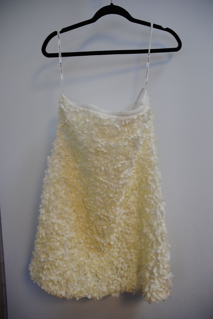 white Birdy Grey petal textured dress, 4