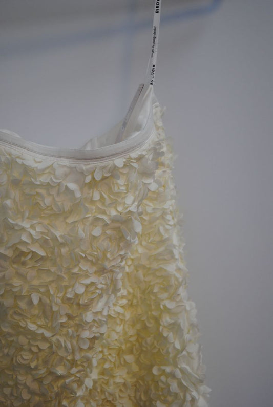 white Birdy Grey petal textured dress, 4