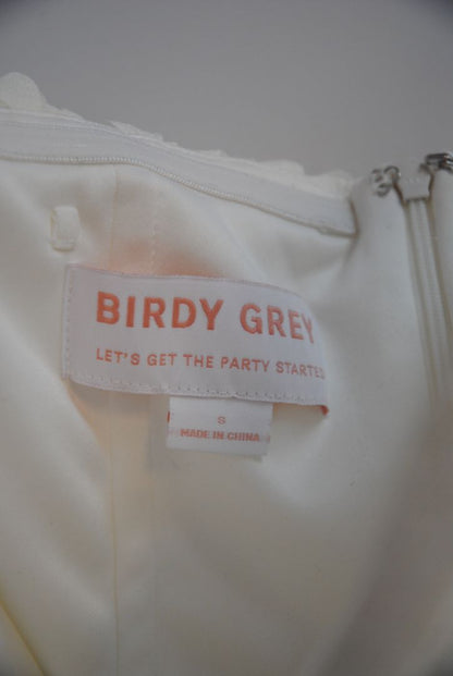 white Birdy Grey petal textured dress, 4