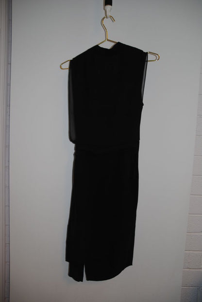 black All Saints silk wrap dress, 2