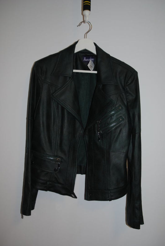 emerald green Barcelino moto jacket, 12