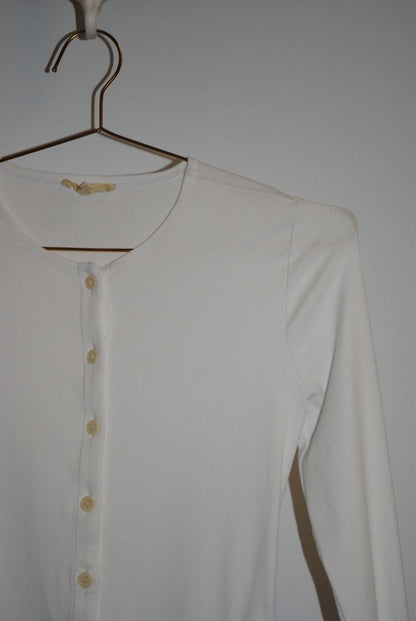 white Madewell button up shirt, xs