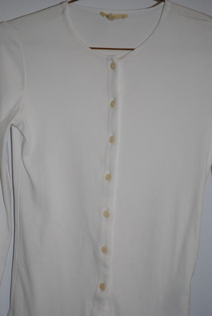 white Madewell button up shirt, xs