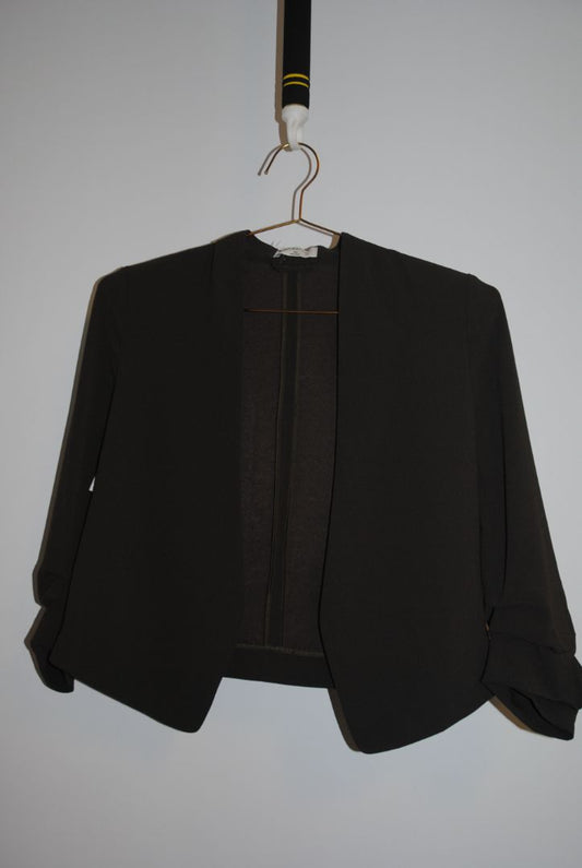 olive green Babaton open top blazer, 00