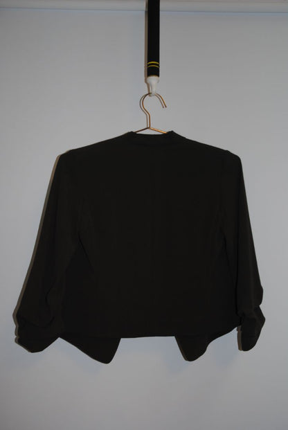 olive green Babaton open top blazer, 00