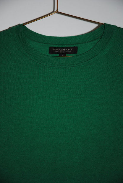 green Banana Republic merino wool sweater, S