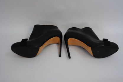 black Salvatore Ferragamo vara bow ankle boots, 9