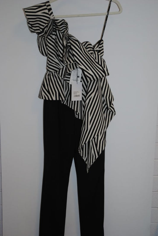 black and white Self-Portrait jumpsuit, 2