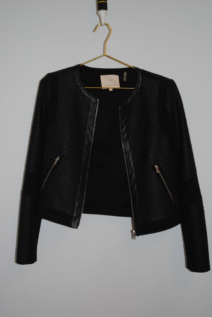 black Rebecca Taylor tweed blazer, 4