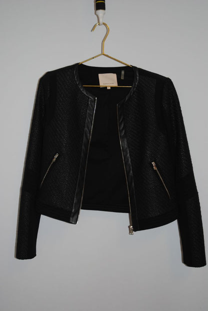 black Rebecca Taylor tweed blazer, 4