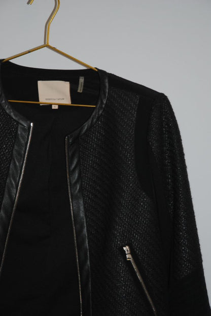 black Rebecca Taylor tweed blazer, 4