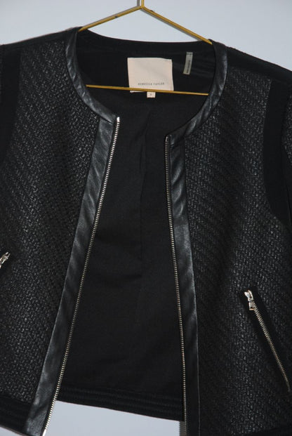 black Rebecca Taylor tweed blazer, 4