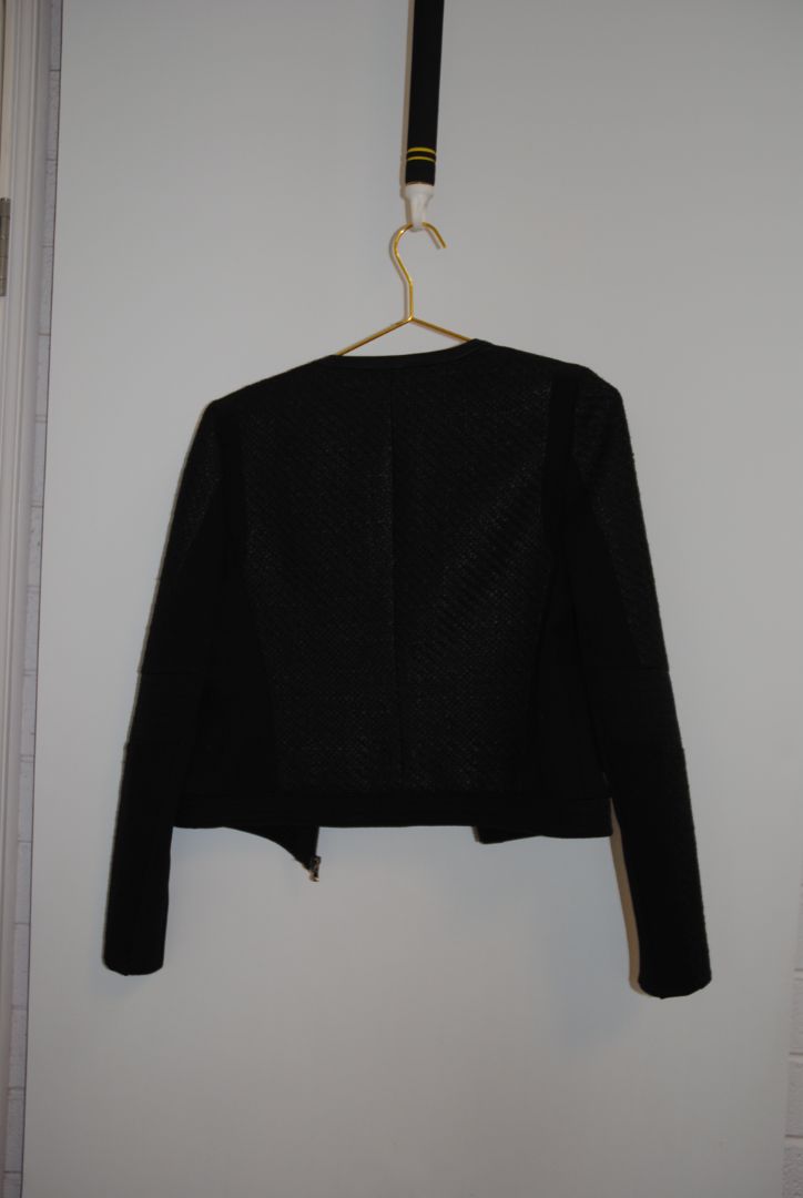 black Rebecca Taylor tweed blazer, 4