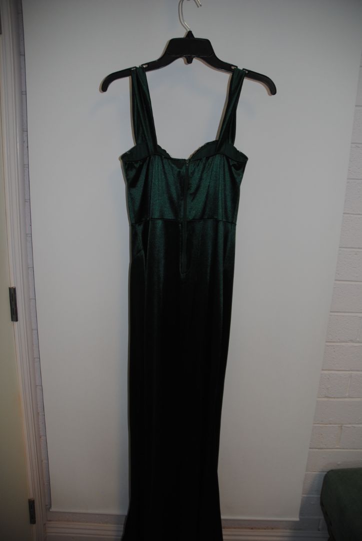 emerald green NA bustier dress, S