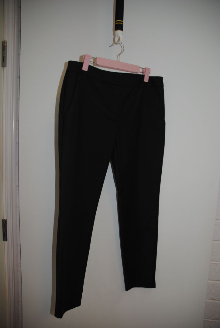 black L'Agence satin trousers, 6
