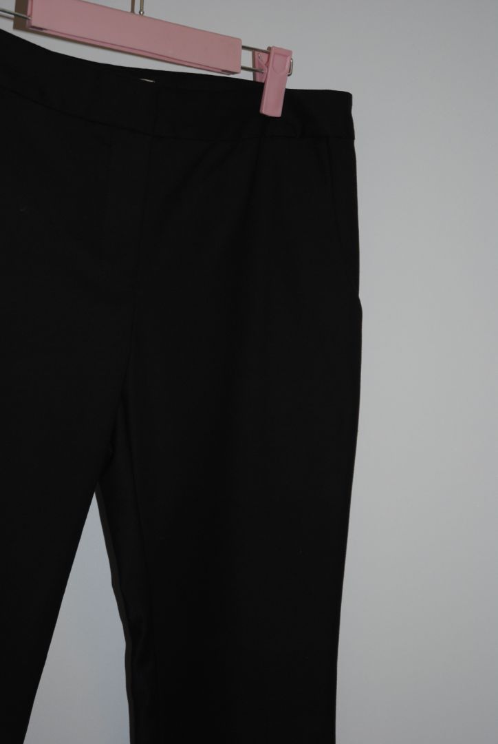 black L'Agence satin trousers, 6