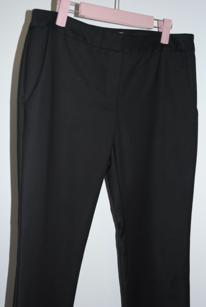 black L'Agence satin trousers, 6