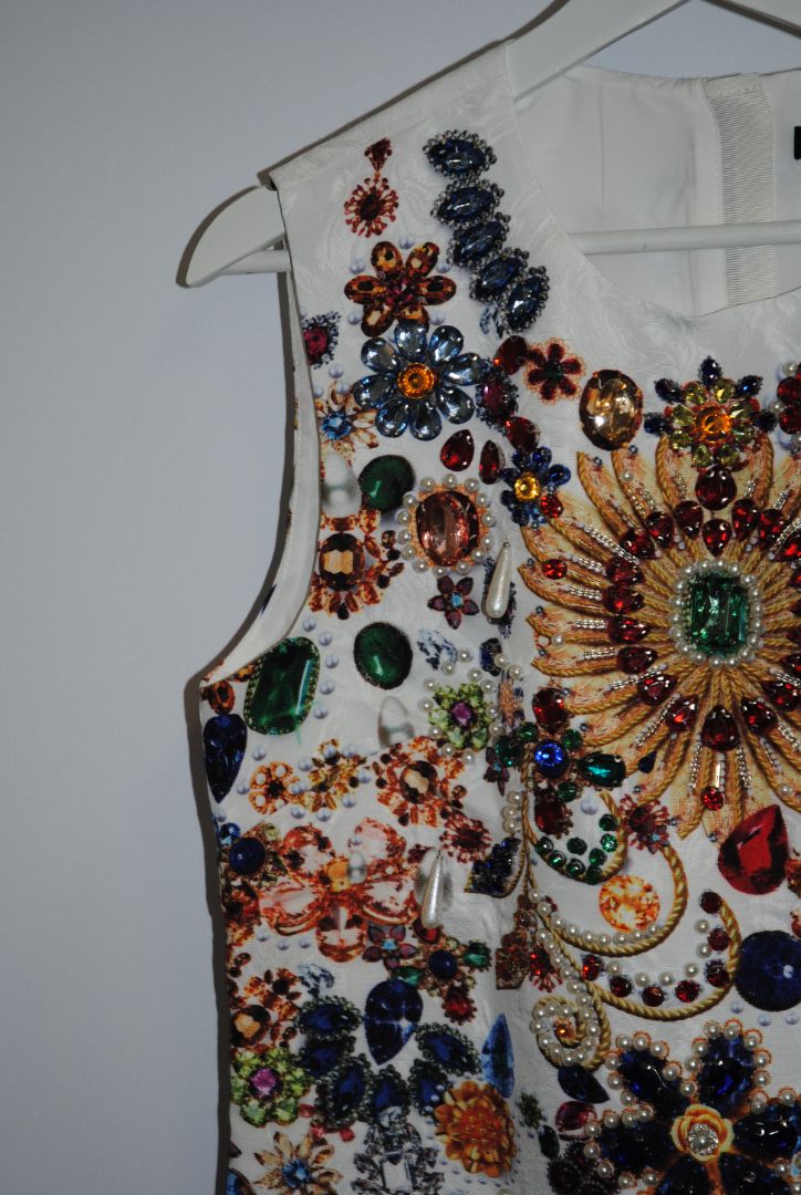 multi color Bella Barnett embelished dress, S