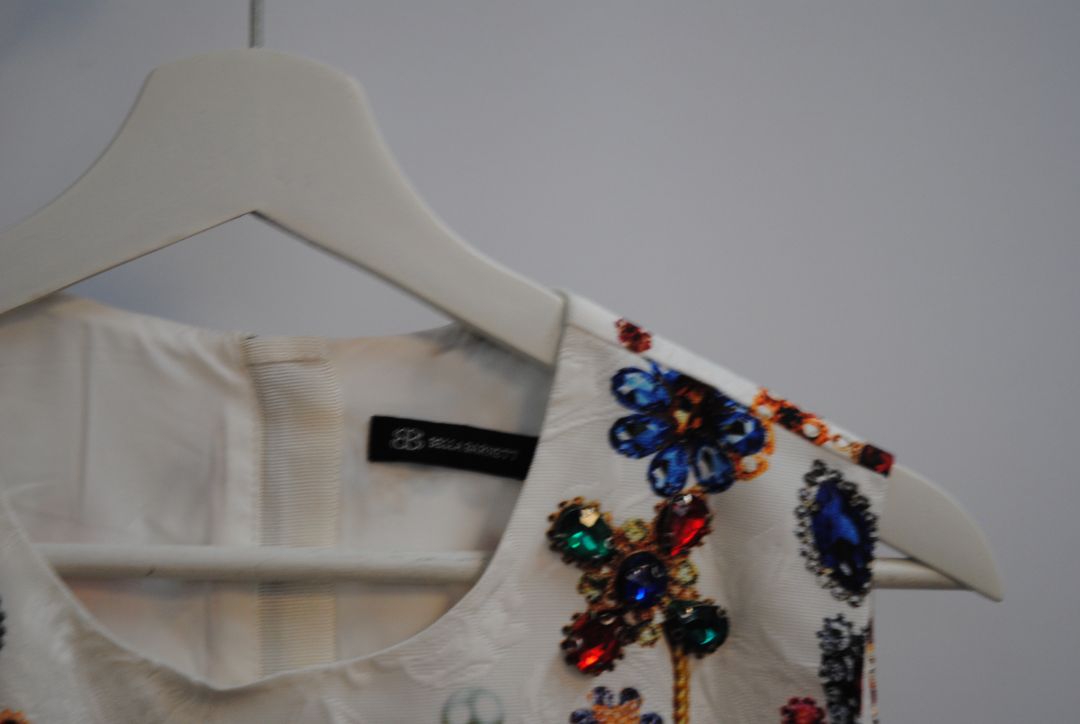 multi color Bella Barnett embelished dress, S