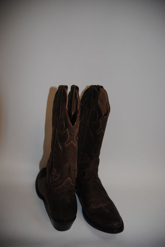 dark brown JB Dillon cowboy boots, 6.5 US