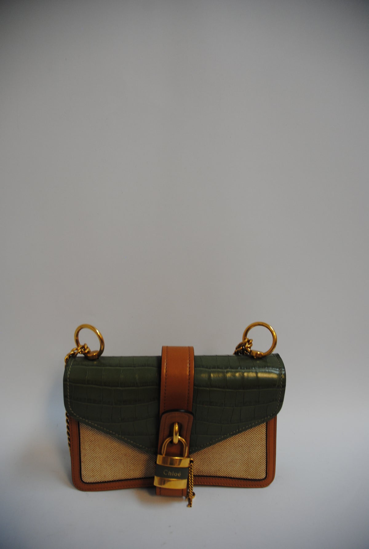 olive green Chloe cross body bag, medium