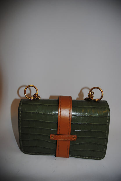 olive green Chloe cross body bag, medium