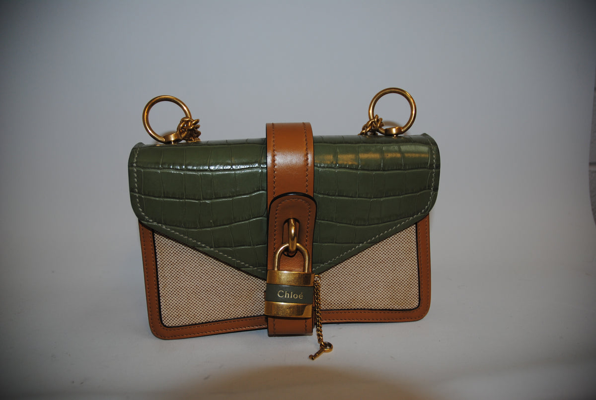 olive green Chloe cross body bag, medium