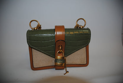 olive green Chloe cross body bag, medium