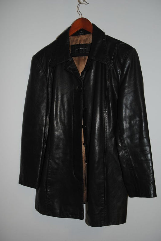 black Jim & Marylou leather jacket, L