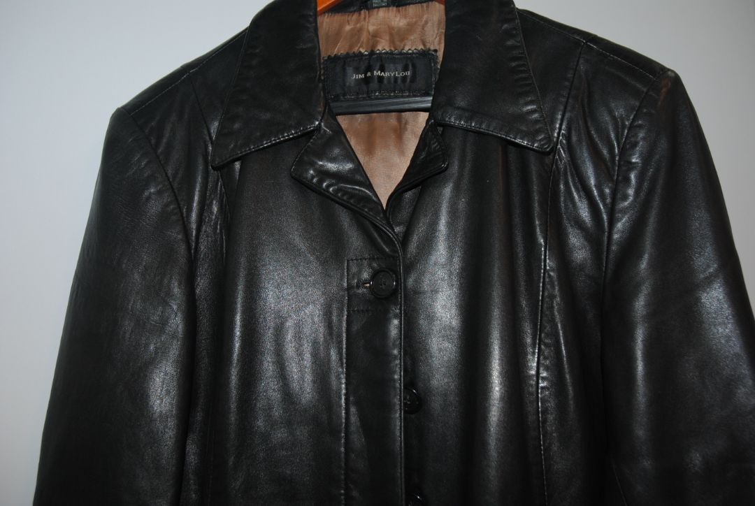 Jim & Marylou Black Leather Jacket L