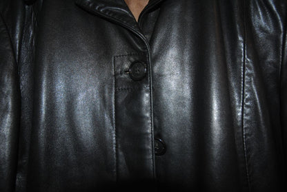Jim & Marylou Black Leather Jacket L