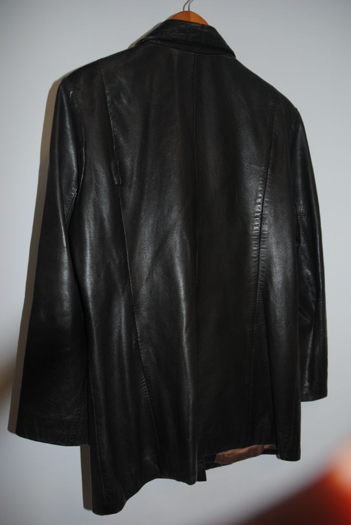 Jim & Marylou Black Leather Jacket L