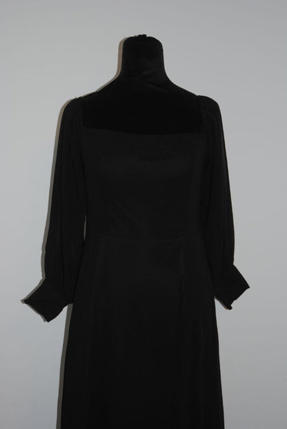 Lulus Black Long Sleeve Mesh Dress L