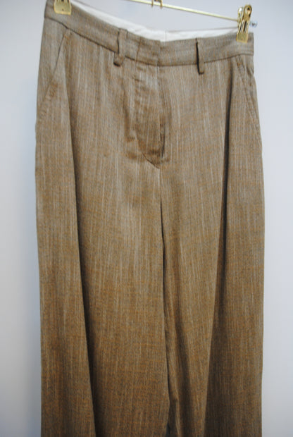 Kiton Camel Brown Trousers, 38 EU