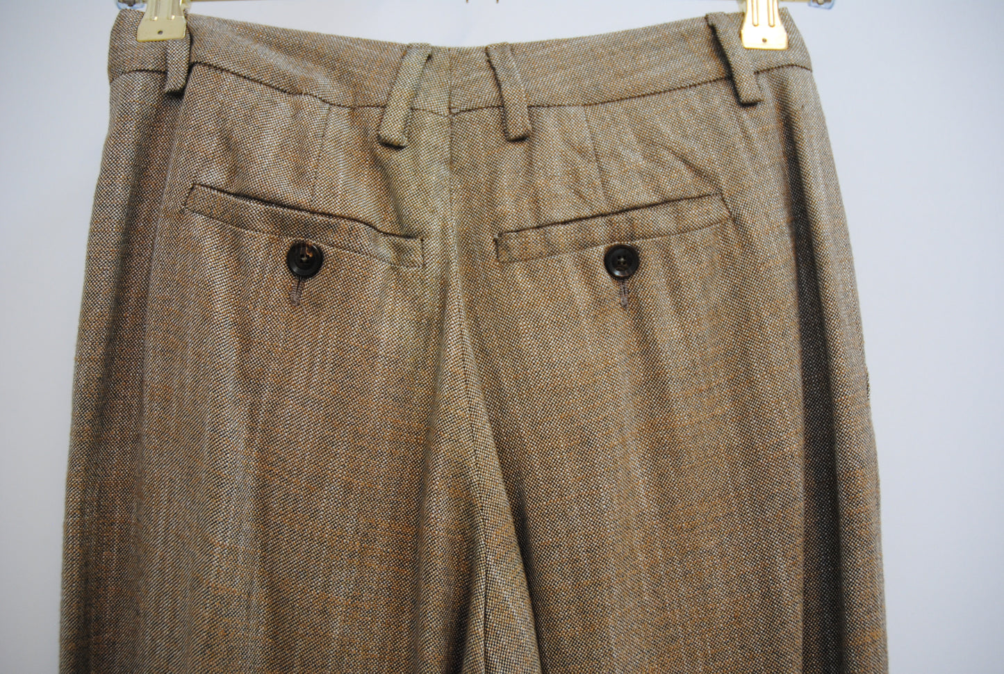 Kiton Camel Brown Trousers, 38 EU