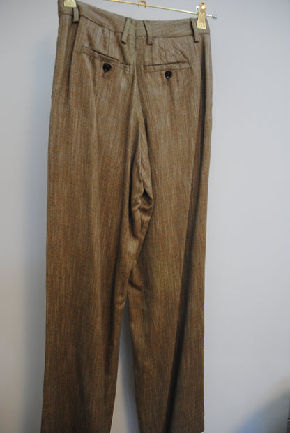 Kiton Camel Brown Trousers, 38 EU